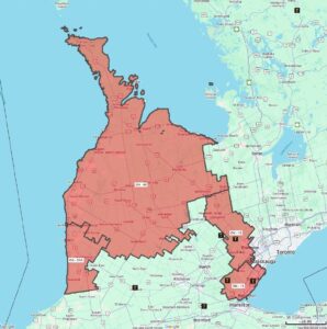 GoliathTech West GTA service area map